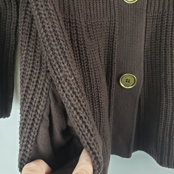 Michael Kors knit Button Front Cardigan Pockets Small - Picture 5 of 6